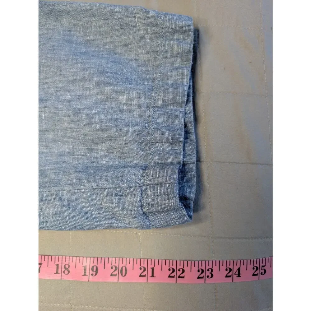 L.L.Bean Linen Capri Pants Elastic Waist Casual Comfortable Summer Women's 8 - Picture 9 of 9